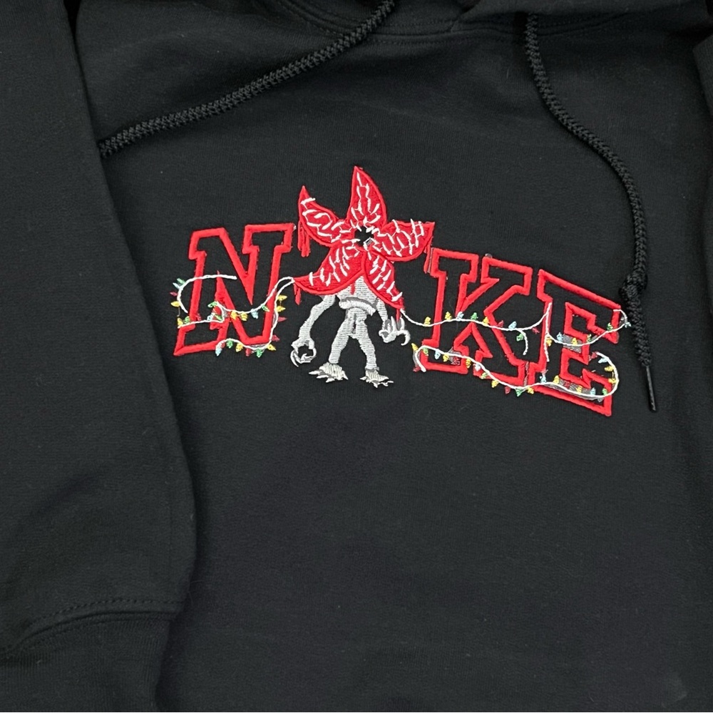Embroidered Demogorgon hoodie